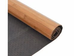 Clearance Alfombra rectangular natural de bambú 60x300 cm Marru00f3n