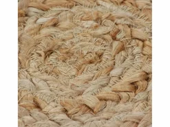 Sale Clicnbuy Alfombra redonda 90 cm yute trenzado con diseño Beige