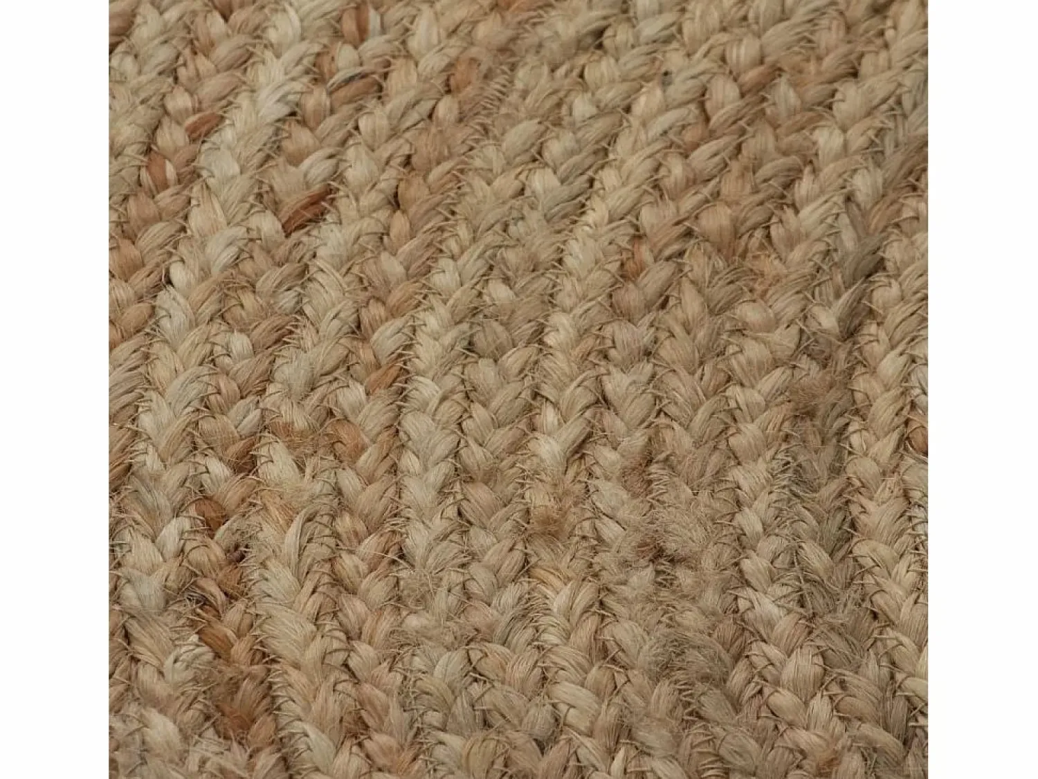 Clicnbuy Alfombra redonda 120 cm yute trenzado