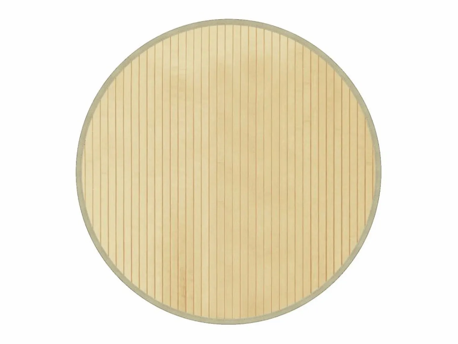 Discount Clicnbuy Alfombra redonda bambú color natural claro 60 cm Beige