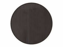 New Clicnbuy Alfombra redonda bambú marrón oscuro 60 cm Marru00f3n