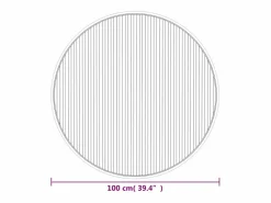 Clicnbuy Alfombra redonda bambú 100 cm