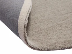 Clearance Vente-unique Alfombra redonda de pelo medio, 200 x 290 cm, , VELINA Topo