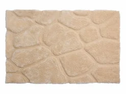 Clearance OZAIA Alfombra shaggy de pelo largo - 200 x 290 cm - Gris - PIETRA Beige
