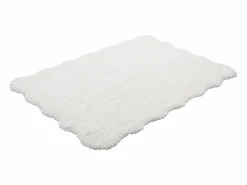 Vente-unique Alfombra shaggy de pelo largo con bordes ondulados, 160 x 230 cm, , NERIDA