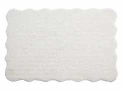 Vente-unique Alfombra shaggy de pelo largo con bordes ondulados, 160 x 230 cm, , NERIDA