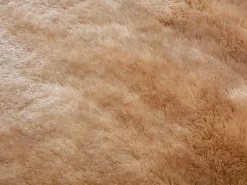 OZAIA Alfombra shaggy redonda de pelo largo ultra suave - D. 200 cm - oscuro - DOLCE