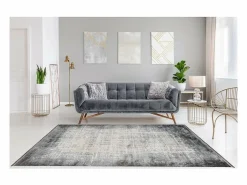 Meublorama Alfombra 150x80cm, diseño E109E color plata - Confort y elegancia para su interior.