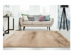 New Meublorama Alfombra 150x80cm, diseño E009Y color - Confort y elegancia para su interior. Beige