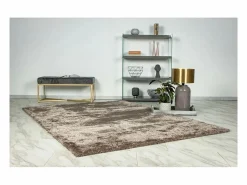 New Meublorama Alfombra 150x80cm, diseño G008R color - Confort y elegancia para su interior. Topo