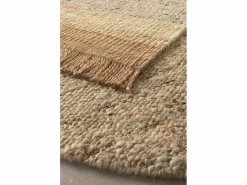 Alfombra yute y lana 120 cm diam.
