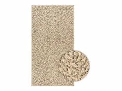 Clicnbuy Alfombra ZIZUR apariencia de yute interior exterior 100x200 cm