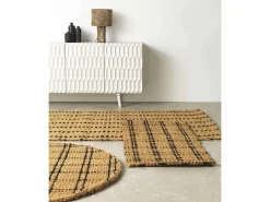 Alfombrilla fibra de coco 45x75 cm Marru00f3n