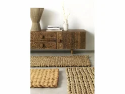 Outlet Alfombrilla yute 60x120 cm Marru00f3n