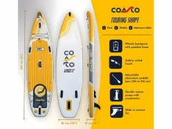 Hot All-Round Inflatable Sup Argo 11' - 335x84x15cm Dropstitch Double Layer Fusion - Paddle Pack Leash Pump Carry Bag - Collection 2021 Deportes Náuticos