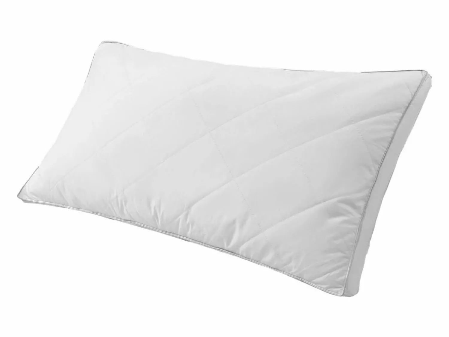 New Almohada de Plumas SucceBuy, Lote de 2, 91 x 50 cm, con Funda de Algodón, Relleno de Plumón de Ganso y Fibra Sintética, Buen Soporte, Confort Óptimo, Blanco