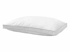 New Almohada de Plumas SucceBuy, Lote de 2, 91 x 50 cm, con Funda de Algodón, Relleno de Plumón de Ganso y Fibra Sintética, Buen Soporte, Confort Óptimo, Blanco