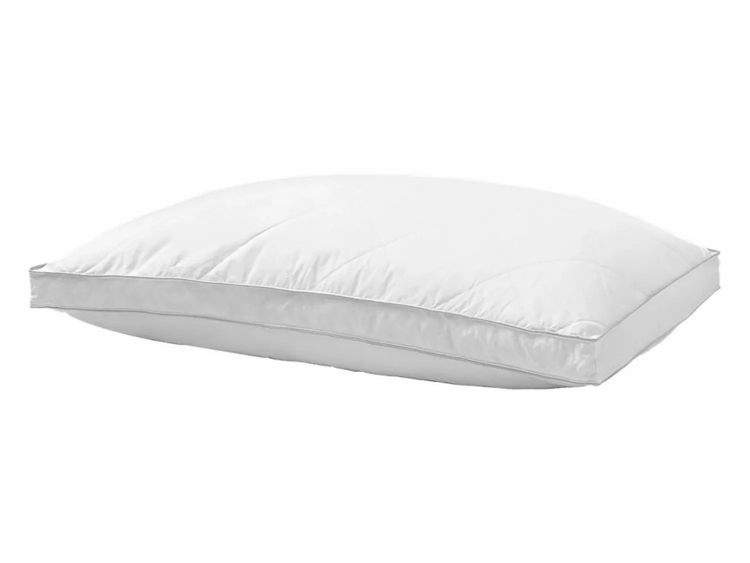 New Almohada de Plumas SucceBuy, Lote de 2, 91 x 50 cm, con Funda de Algodón, Relleno de Plumón de Ganso y Fibra Sintética, Buen Soporte, Confort Óptimo, Blanco