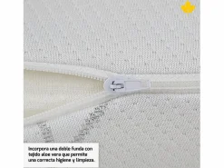 Discount Almohada Viscoelastica 80 cm Descansin | Efecto nube | Visco | Alivia Tensiones | Doble Funda