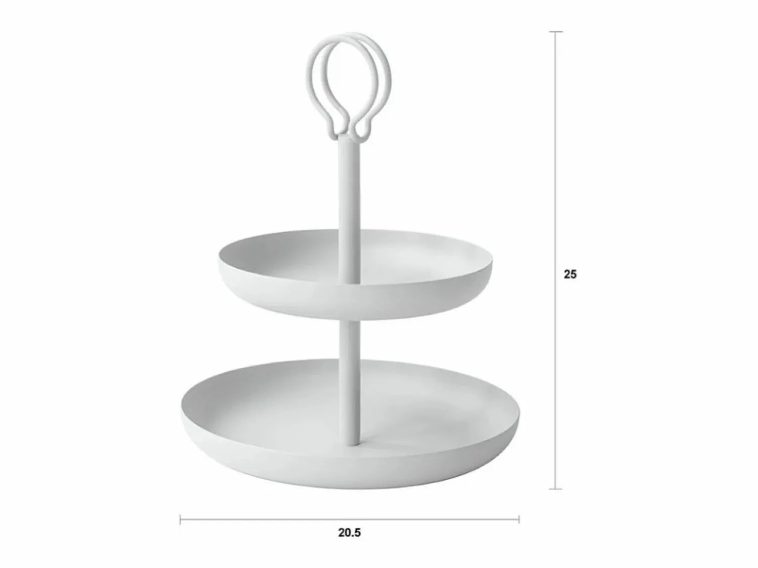 Alzata de metal de mesa con 2 niveles Nik -