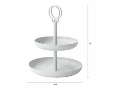 Clearance Alzata de metal de mesa con 2 niveles Nik - oscuro Verde