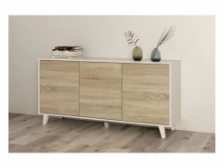 Best Loungitude Aparador 3 puertas - L154 cm - Zaiken Plus Blanco
