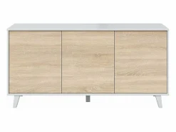 Best Loungitude Aparador 3 puertas - L154 cm - Zaiken Plus Blanco