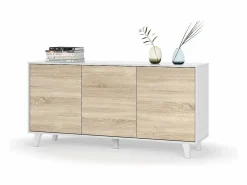 Best Loungitude Aparador 3 puertas - L154 cm - Zaiken Plus Blanco