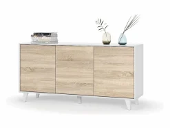 Best Loungitude Aparador 3 puertas - L154 cm - Zaiken Plus Blanco
