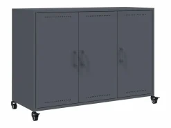 vidaxl Aparador acero 100,5x39x72 cm