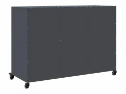 vidaxl Aparador acero 100,5x39x72 cm