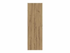 Aparador alto en madera de roble labrada artesanalmente 60x32x190 cm