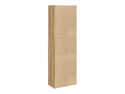 New Aparador alto madera de ingeniería roble artisan 60x32x190 cm Armario Oficina
