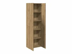 New Aparador alto madera de ingeniería roble artisan 60x32x190 cm Armario Oficina