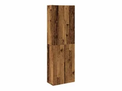 Outlet Aparador alto madera vieja 60x32x190 cm madera contrachapada Marru00f3n