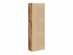 Outlet Aparador alto madera vieja 60x32x190 cm madera contrachapada Marru00f3n