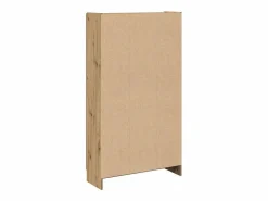 Hot vidaxl Aparador alto Roble Artisan 82,5x30,5x150 cm Madera de ingeniería Marru00f3n