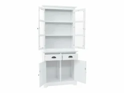 Mobikasa Aparador buffet mueble consola mueble de almacenaje mueble de porcelana con 4 puertas de MDF y madera de pino 180 cm 4402167