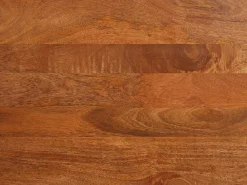 Maison Céphy Aparador con 3 puertas de madera de mango y metal negro - Natural - MIZORAM