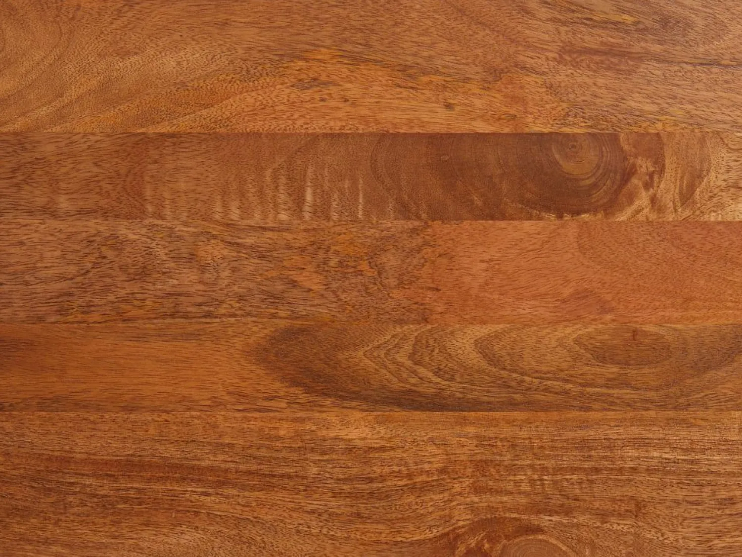 Maison Céphy Aparador con 3 puertas de madera de mango y metal negro - Natural - MIZORAM