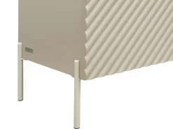 Clearance Vente-unique Aparador con 4 puertas de MDF - Beige y natural claro - TASIBA Beige / Color natural claro
