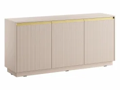 Outlet Vente-unique Aparador con 3 puertas de MDF - y Dorado - POSINIA Beige