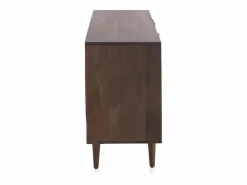 Aparador con 3 puertas multicolor de madera maciza de acacia