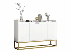 Hot Aparador con 4 puertas sin tirador - estilo contemporáneo - madera + metal - Aparador