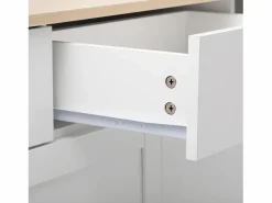 Aparador con 4 puertas y 3 cajones - mueble de almacenaje - mueble de madera - (160x37x75 cm)