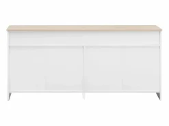 Aparador con 4 puertas y 3 cajones - mueble de almacenaje - mueble de madera - (160x37x75 cm)