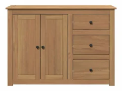 Outlet Aparador con cajones Panama madera maciza pino 112x40x80 cm Aparador