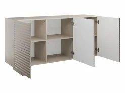 Best Vente-unique Aparador de 3 puertas en MDF - Color: - LUDIMA Beige