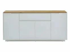 Online Aparador de 4 puertas y 1 cajón. MDF lacado en blanco. AMANI Aparador