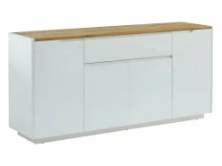 Online Aparador de 4 puertas y 1 cajón. MDF lacado en blanco. AMANI Aparador